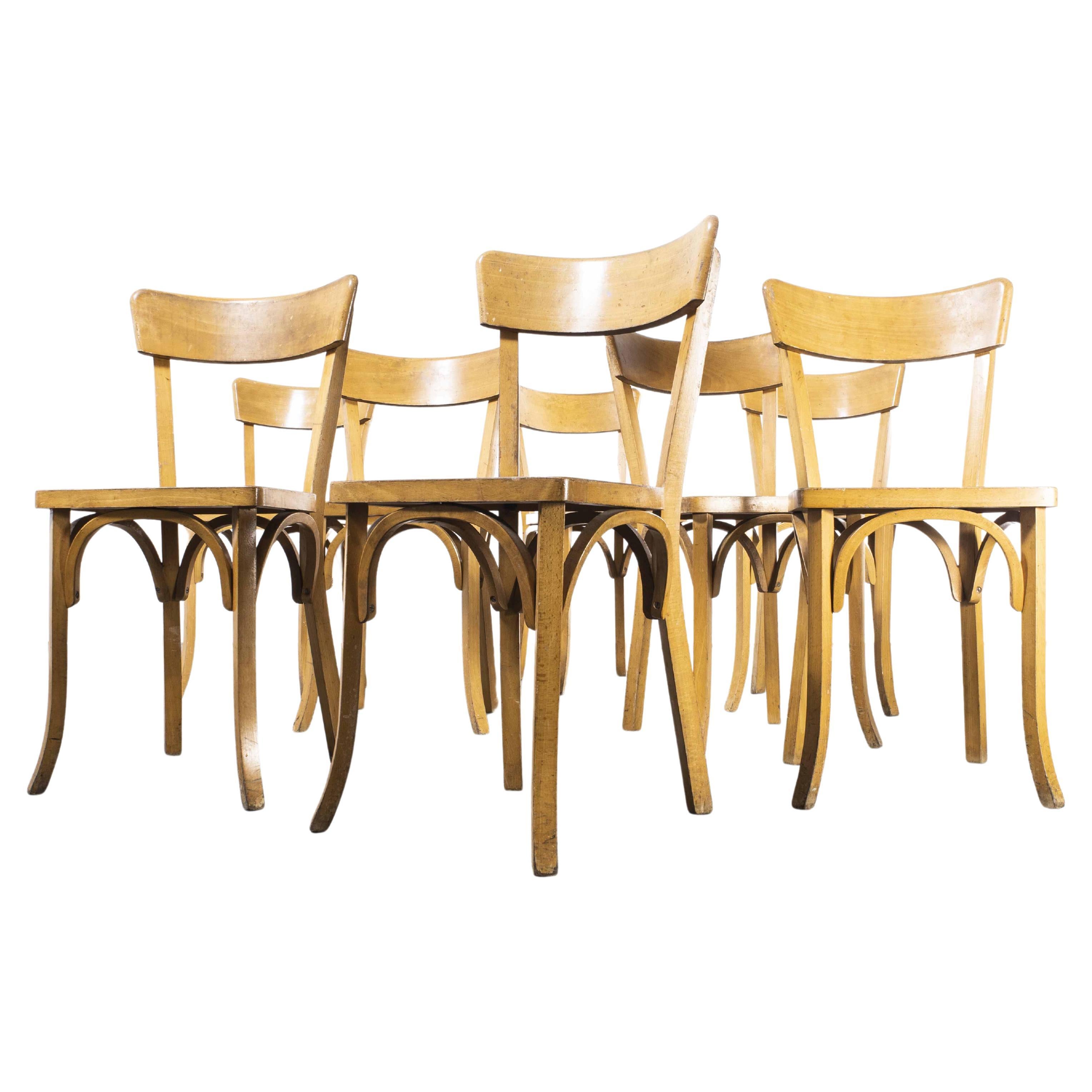 1960's Luterma Blonde Beech Bentwood Dining Chairs, Set of Eight
