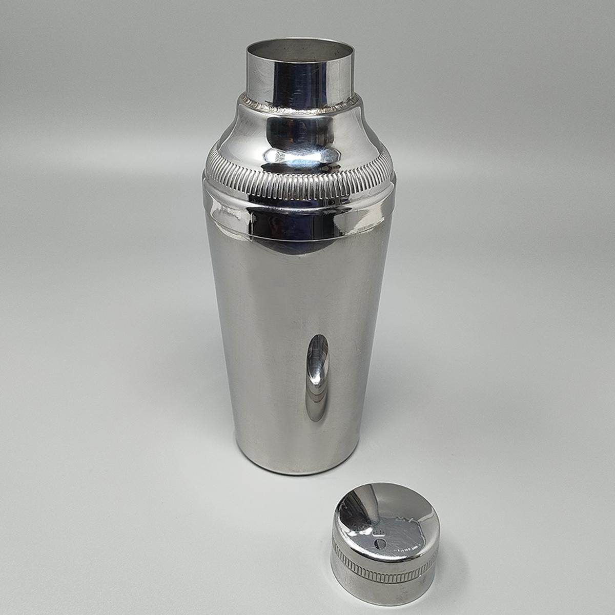 French 1960s Luxury Handcrafted Cocktail Shaker. Made in Italy For Sale