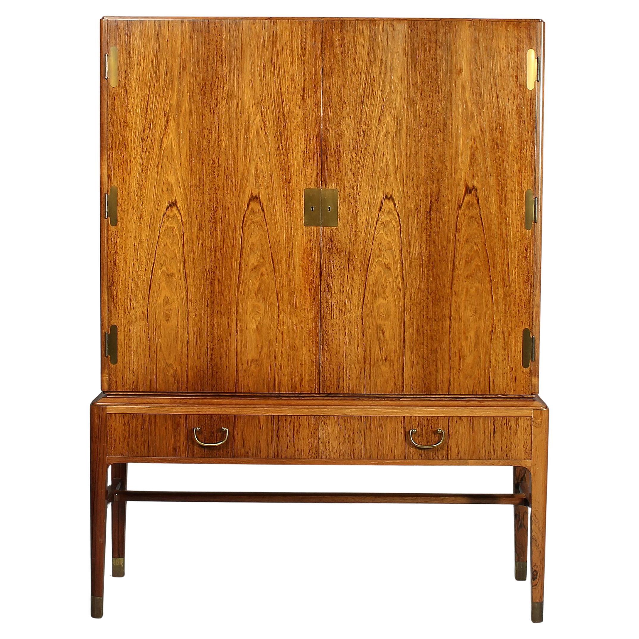 Armoire Lysberg, Hansen & Terp des années 1960 avec deux portes et deux tiroirs