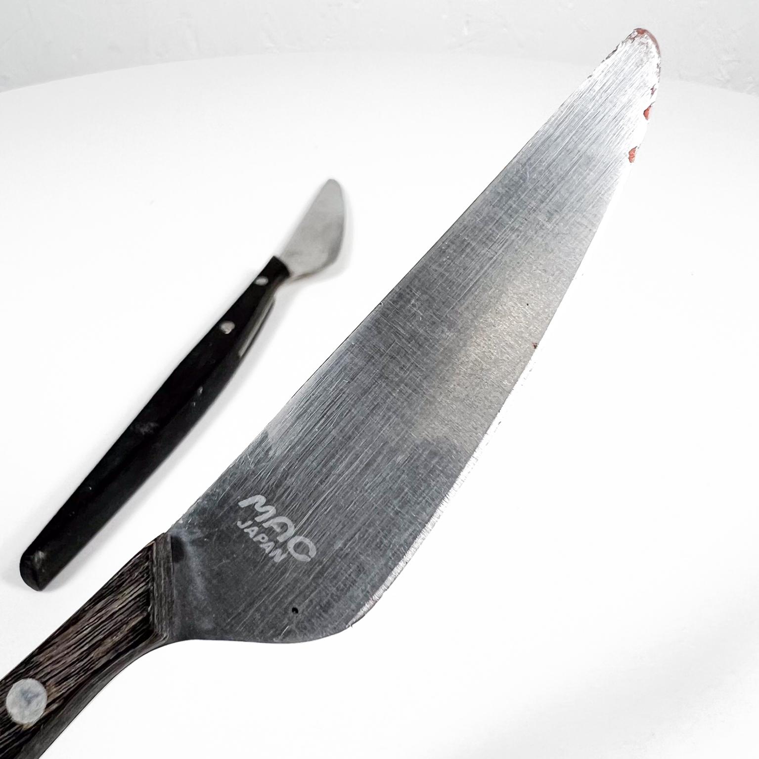 Japanese 1960s Mac the Knife Modern Pair De Luxe Steak Knives Mac Japan