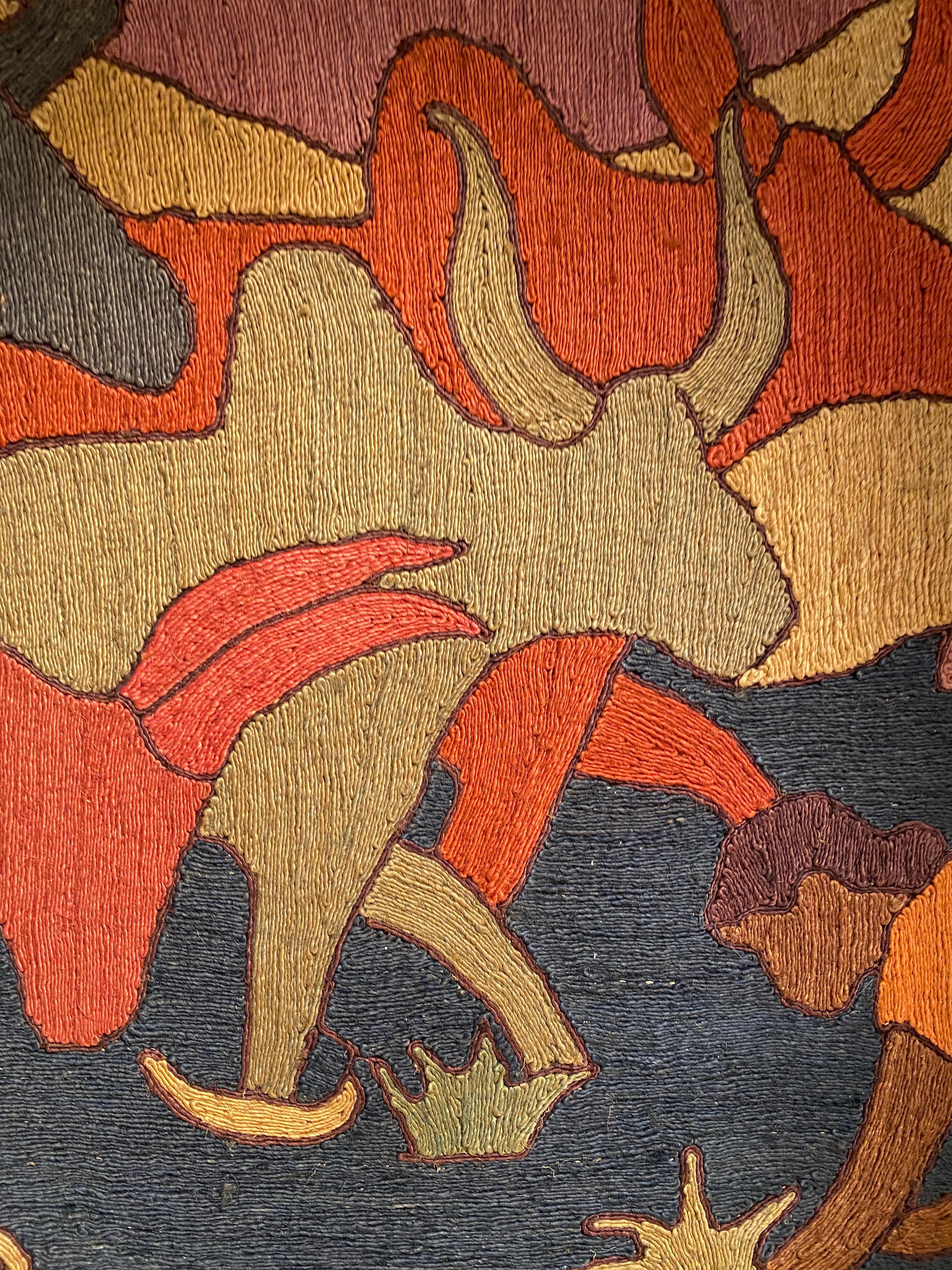 1960s Maguey Fiber Jute Large Tapestry 10