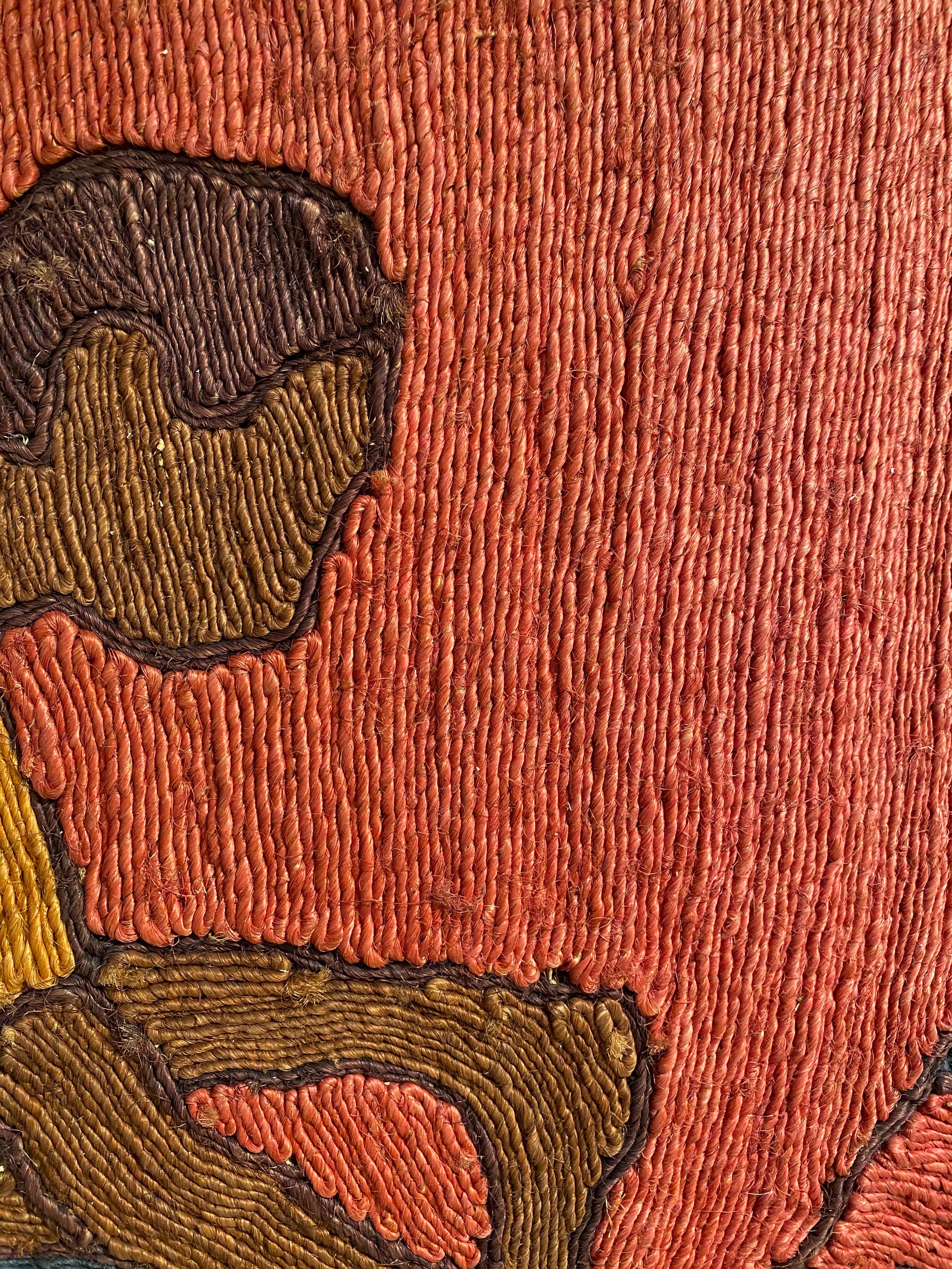 1960s Maguey Fiber Jute Large Tapestry 12