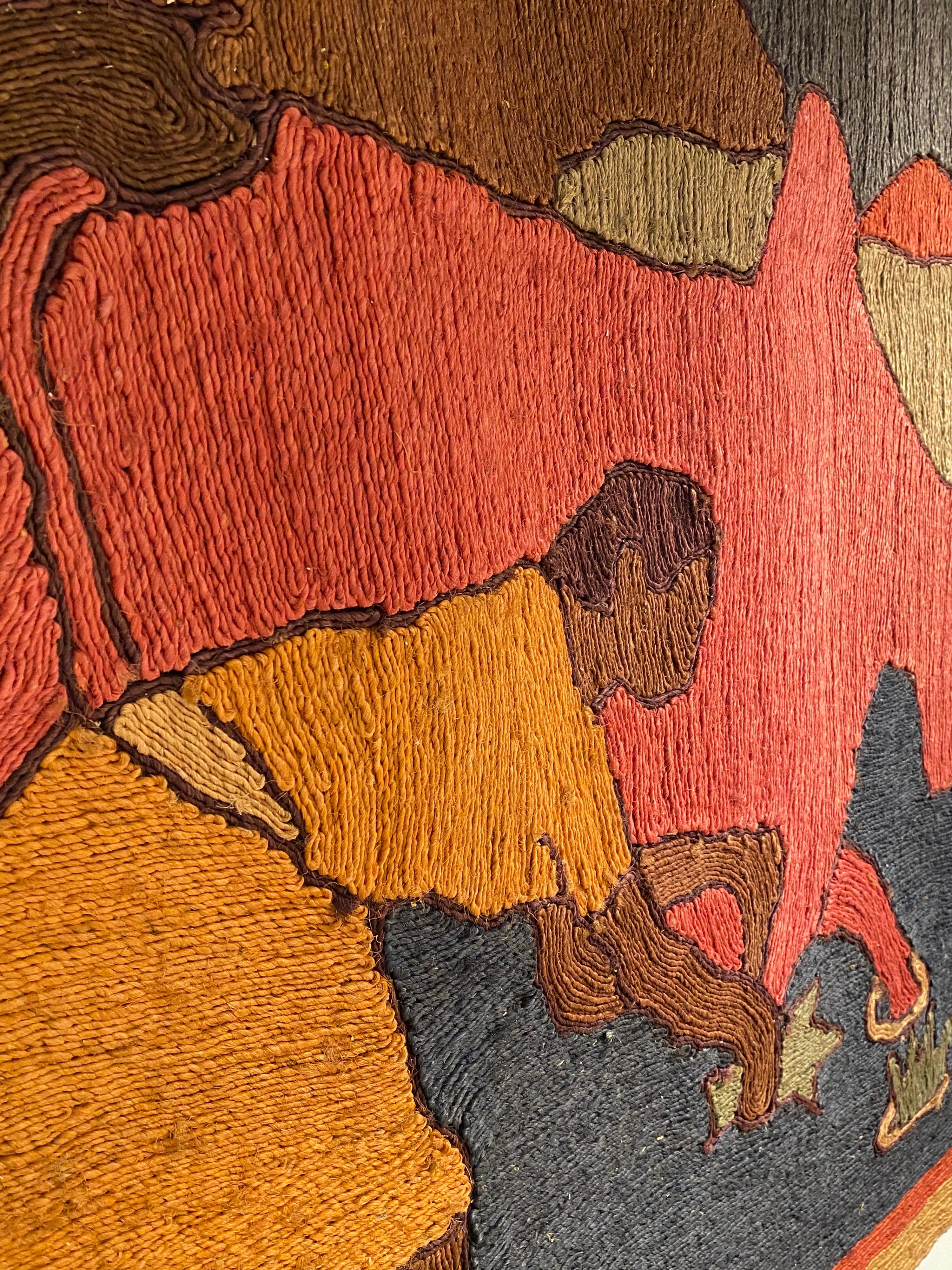 1960s Maguey Fiber Jute Large Tapestry 3