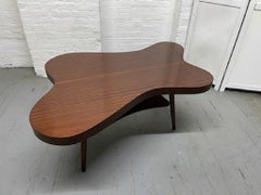 1960s Mahagony Organic Shaped Coffee Table