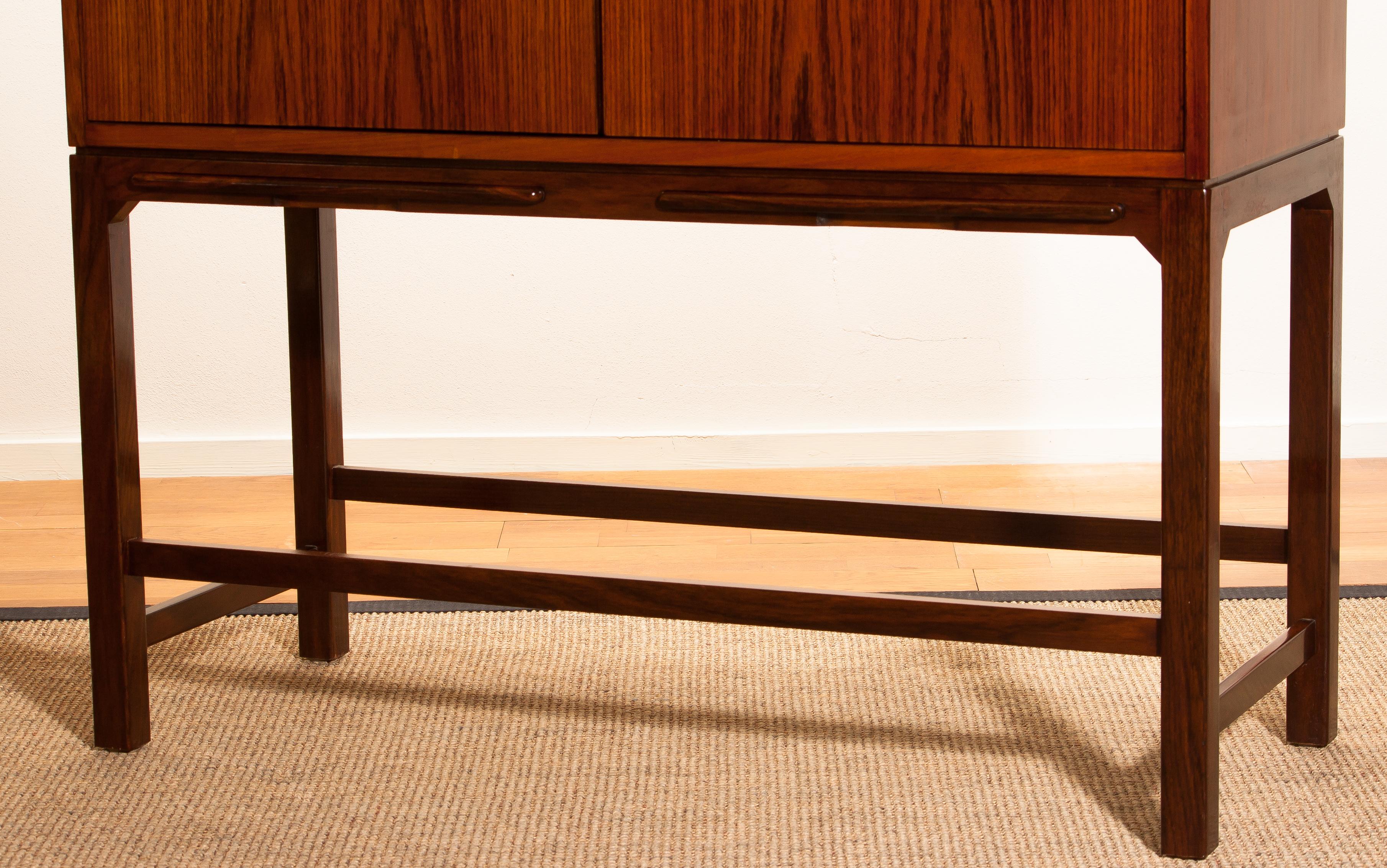 1960s, Mahogany and Walnut Dry Bar or Cocktail Cabinet Denmark 6