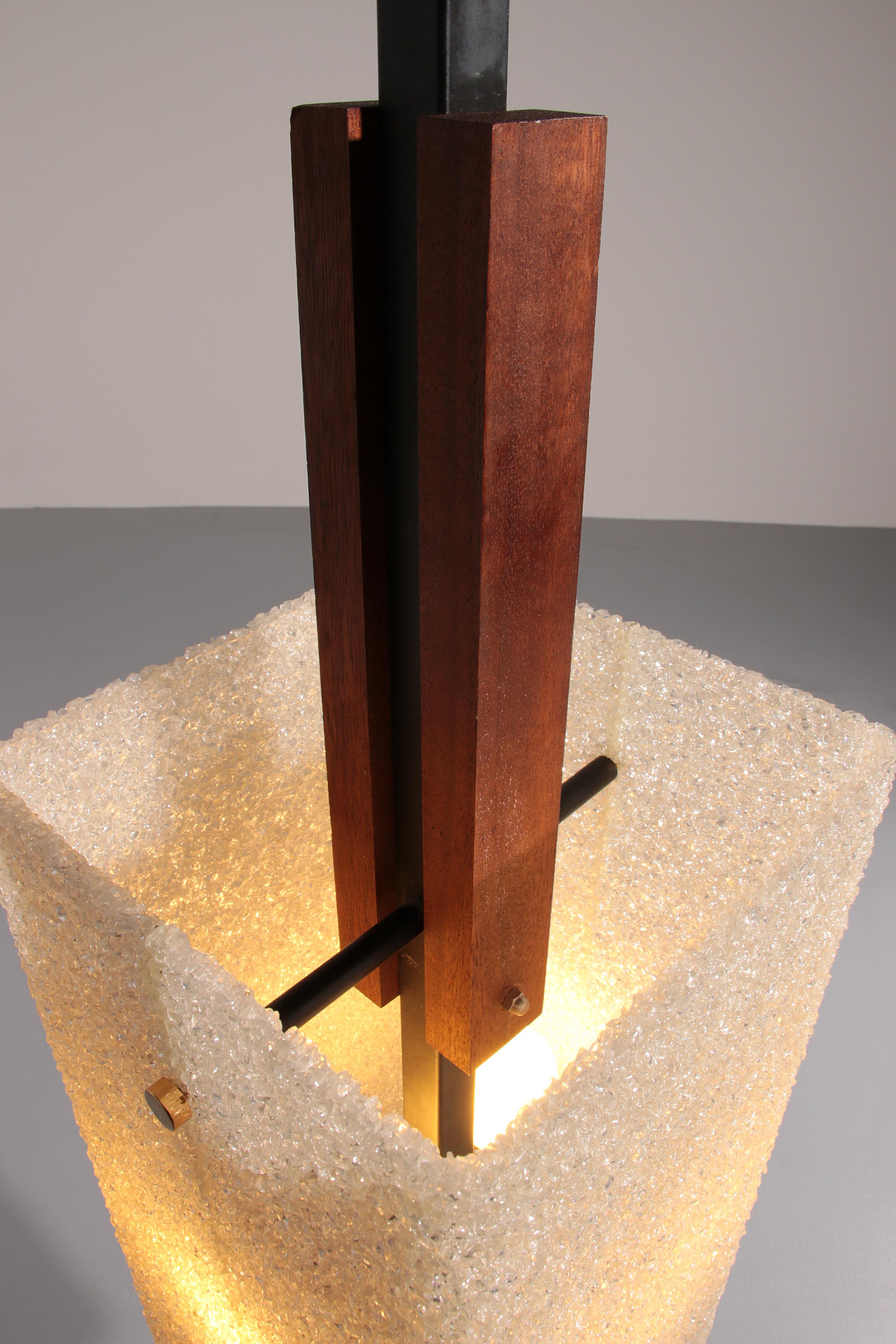 1960s Maison Arlus Floor Lamp Totem in Granite Resin 3
