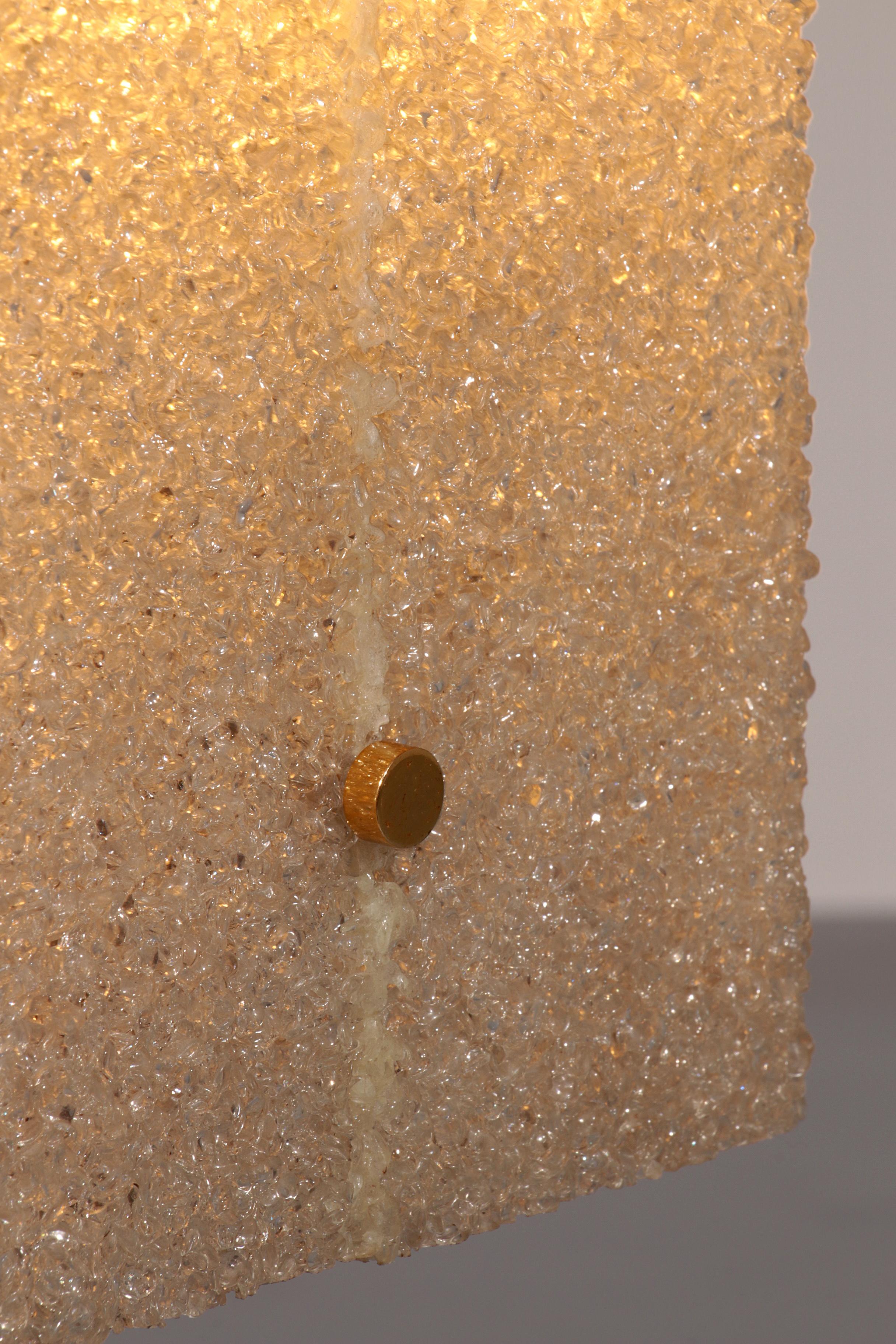 Metal 1960s Maison Arlus Floor Lamp Totem in Granite Resin