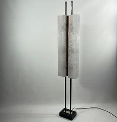1960s Floor Lamp by Maison Arlus with Double Molded Acrylic shade