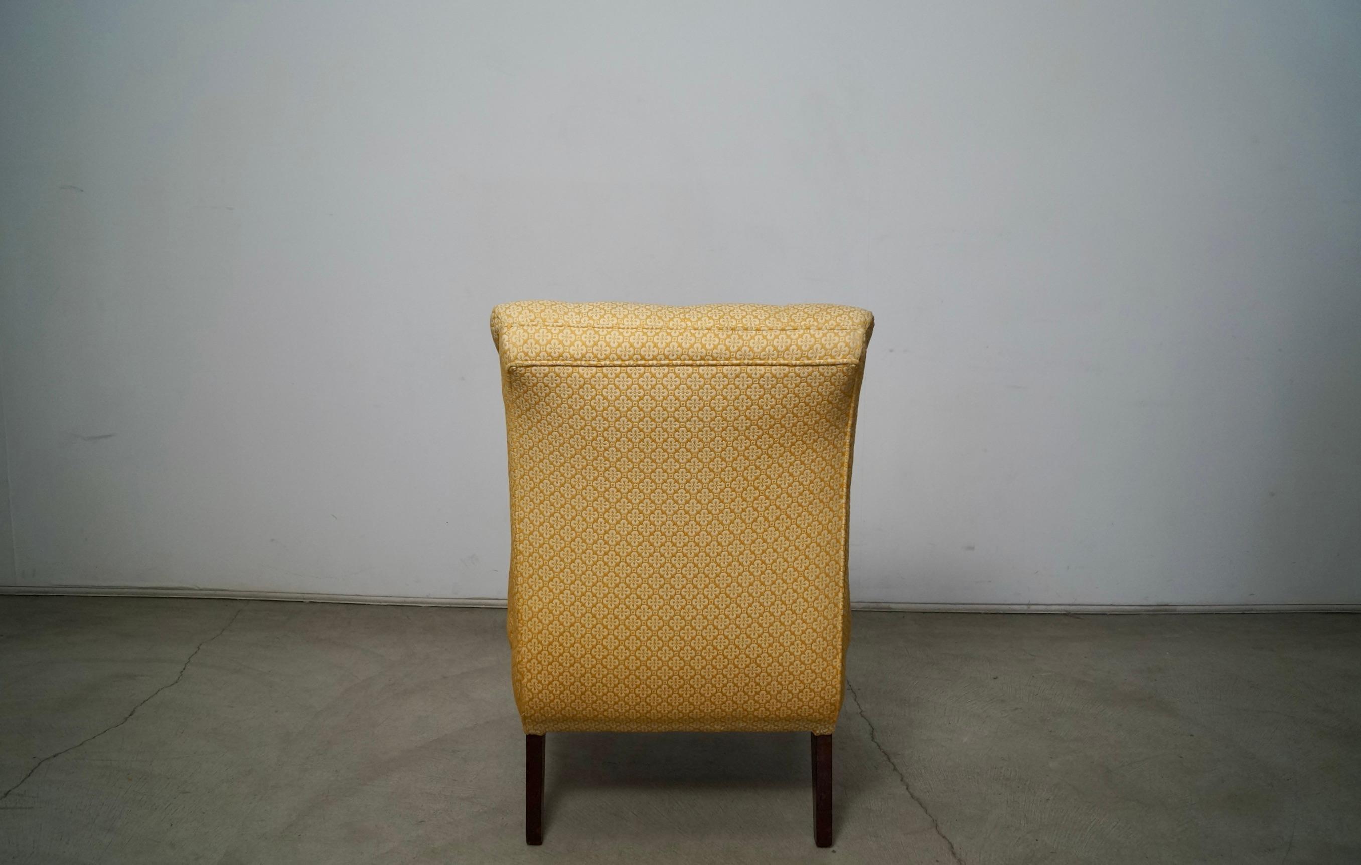 1960's Maison Jansen Style Scoop Slipper Lounge Chair For Sale 3