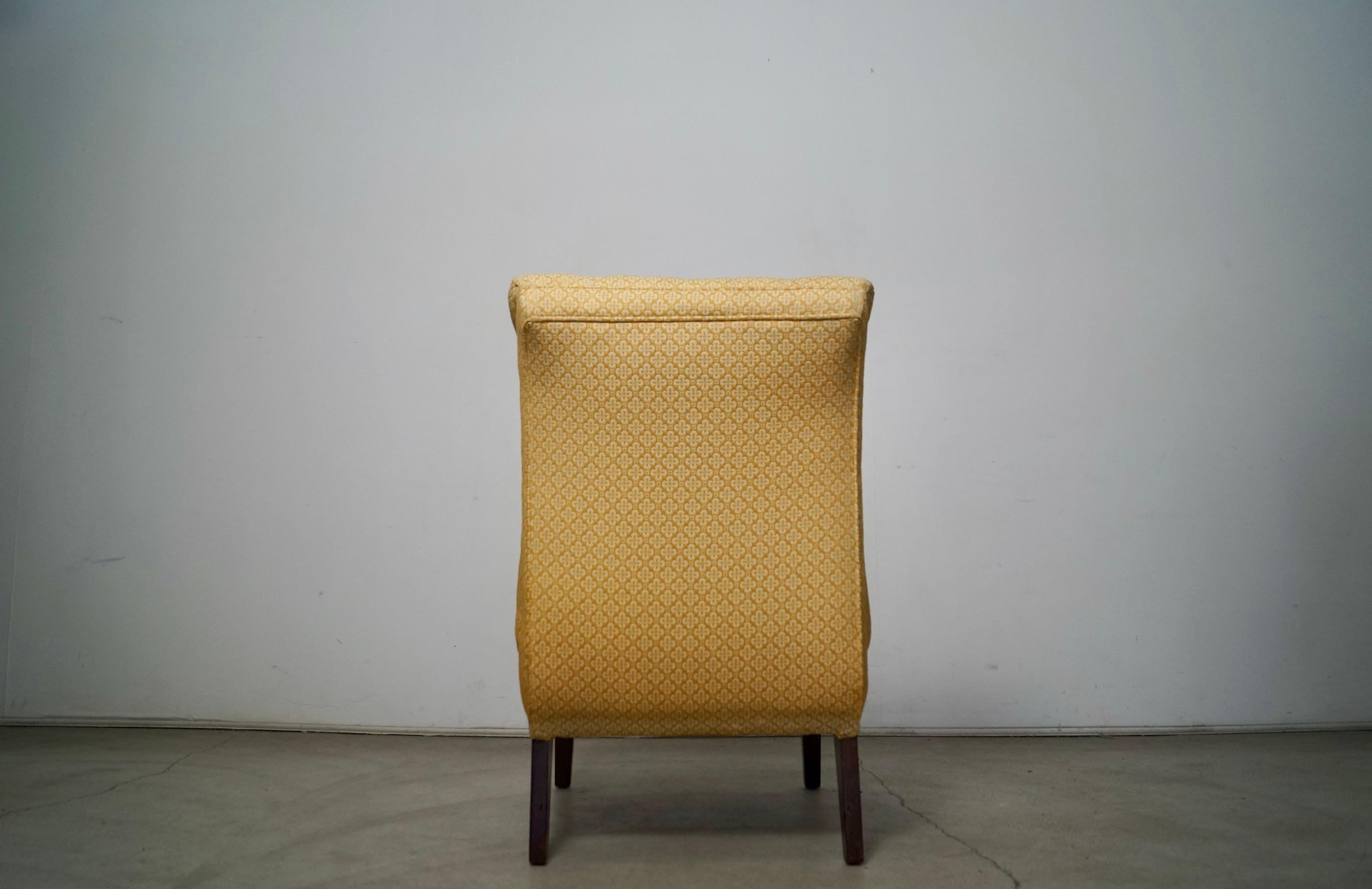 1960's Maison Jansen Style Scoop Slipper Lounge Chair For Sale 4