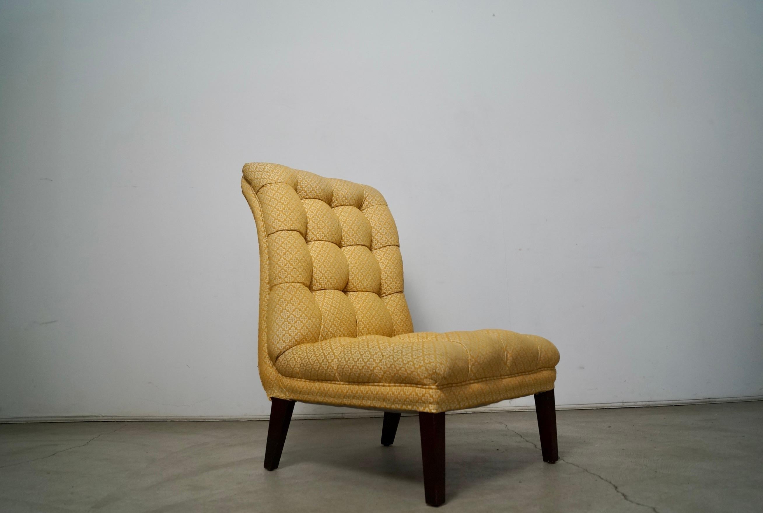 1960's Maison Jansen Style Scoop Slipper Lounge Chair For Sale 5