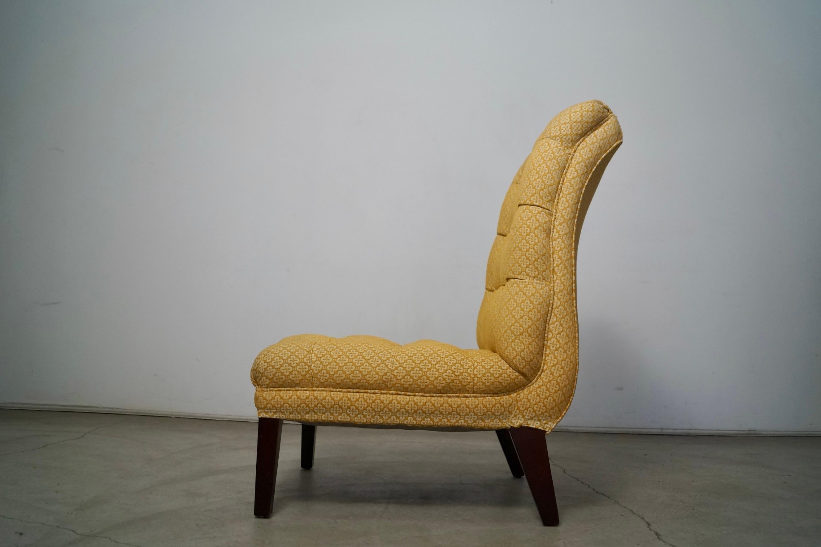 1960's Maison Jansen Style Scoop Slipper Lounge Chair im Zustand „Gut“ im Angebot in Burbank, CA