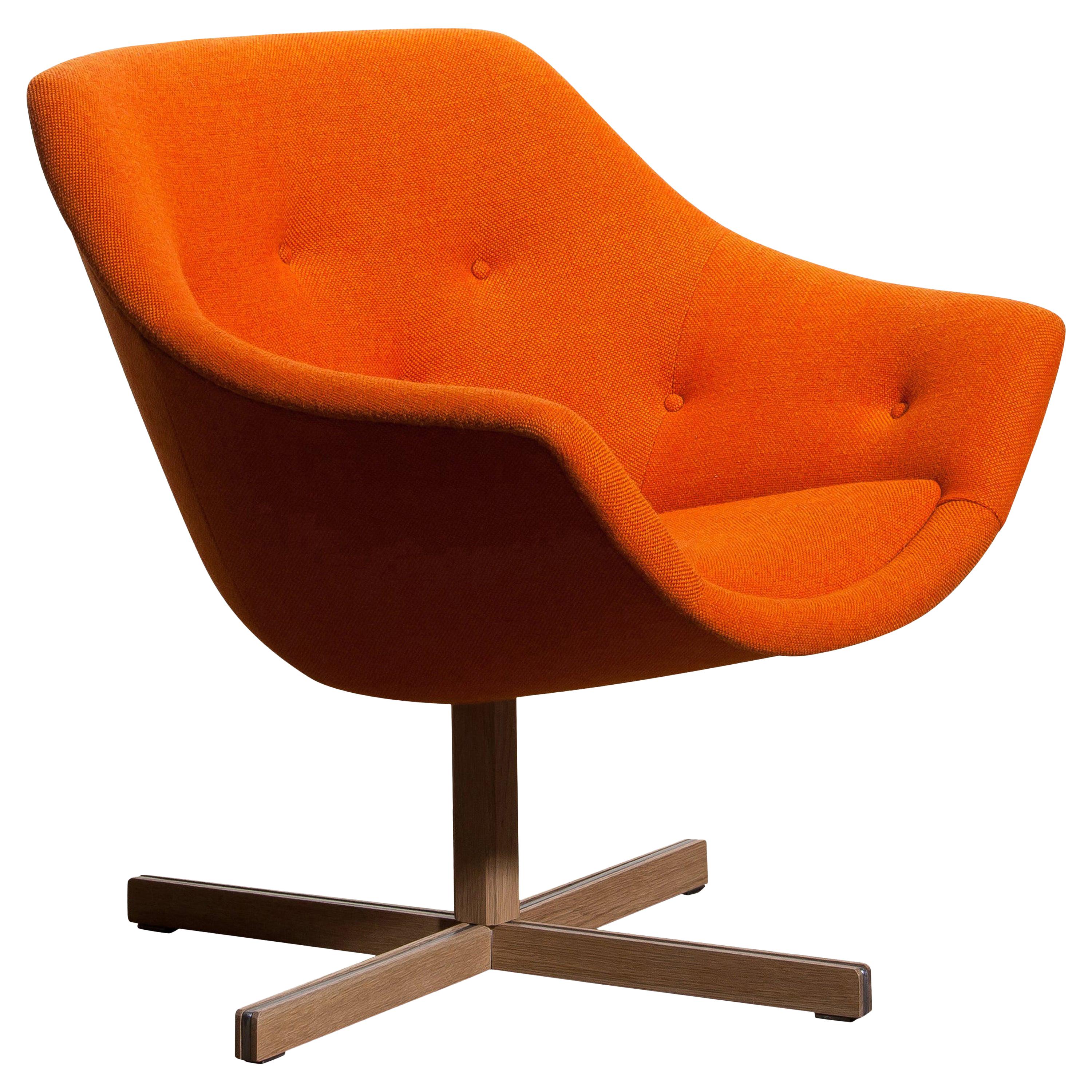 Finnish 1960s, 'Mandarini' Swivel Armchair by Carl Gustaf Hiort and Nanna Ditzel 1