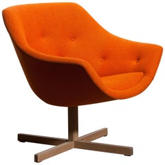 1960s, 'Mandarini' Swivel Armchair by Carl Gustaf Hiort and Nanna Ditzel 1