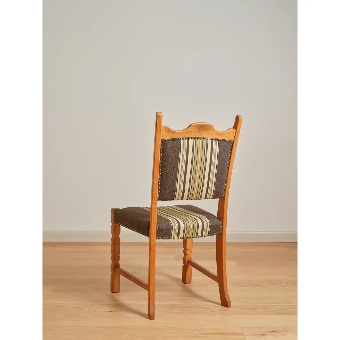 Other 1960s Manner of Henning Kjaernulf Oak Dining Chairs - Set of 6 For Sale