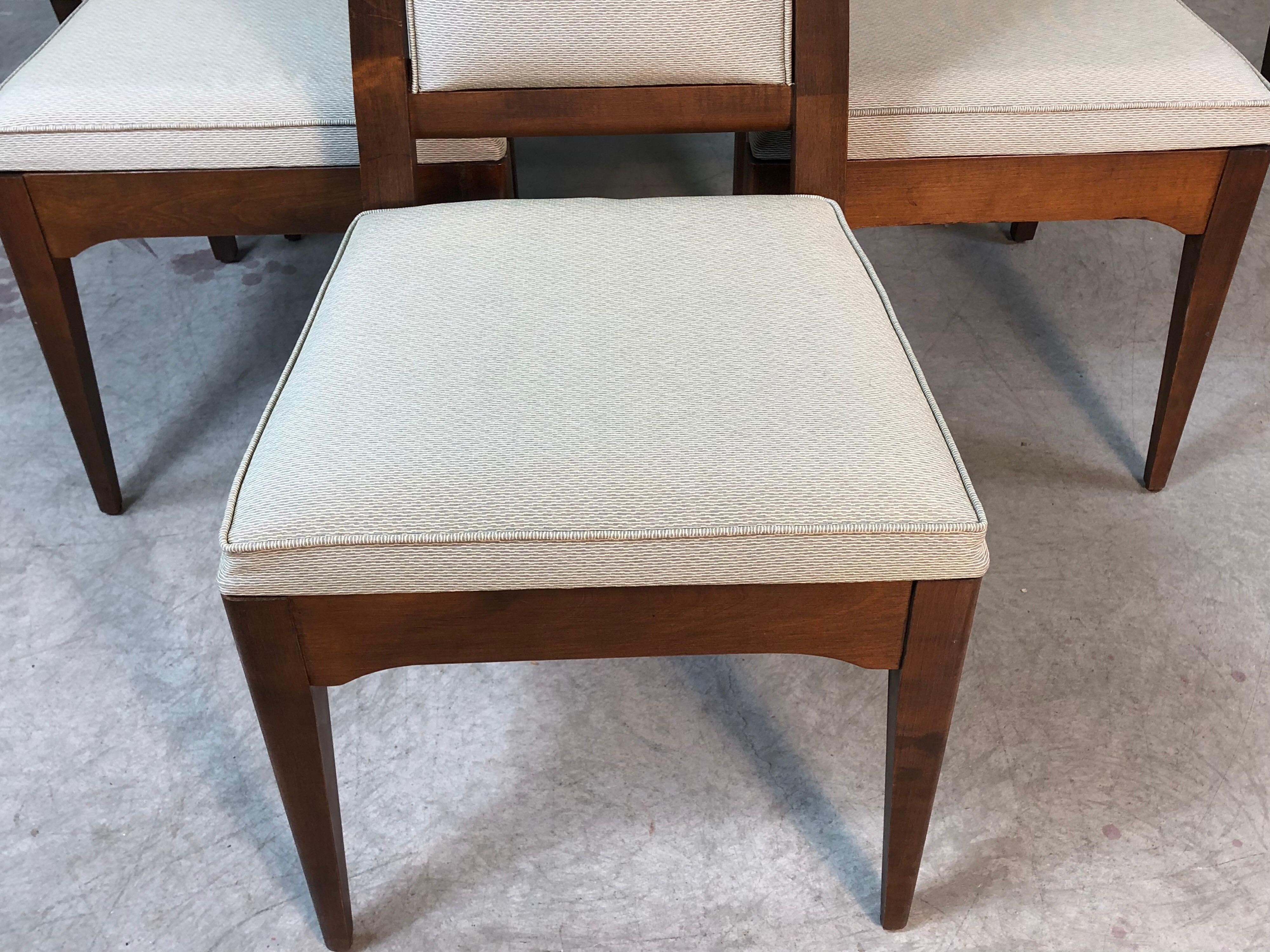 Mid-Century Modern 1960s Maple High Back Dining Chairs, Set of 6 For Sale