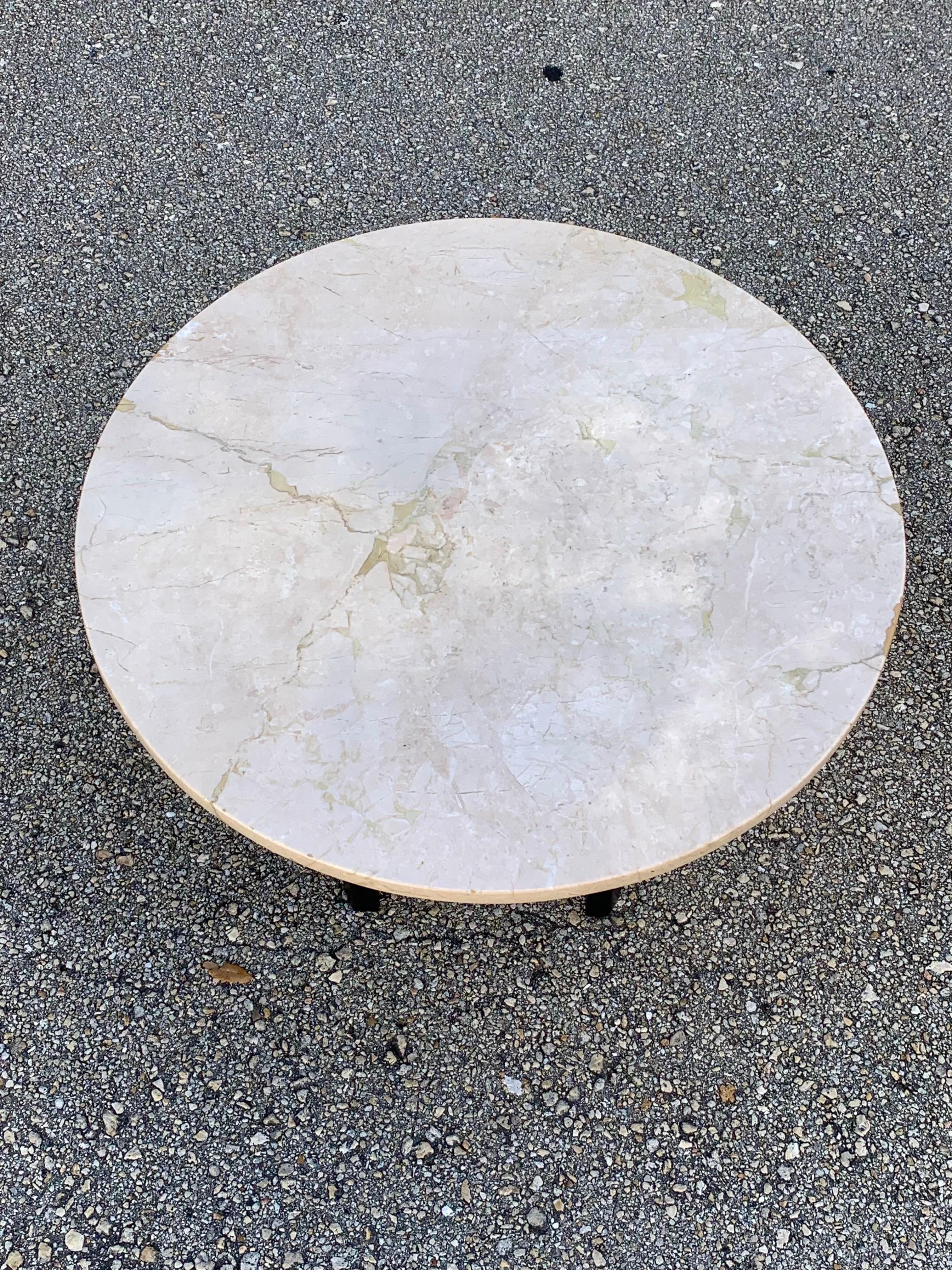 1960 marble top coffee table