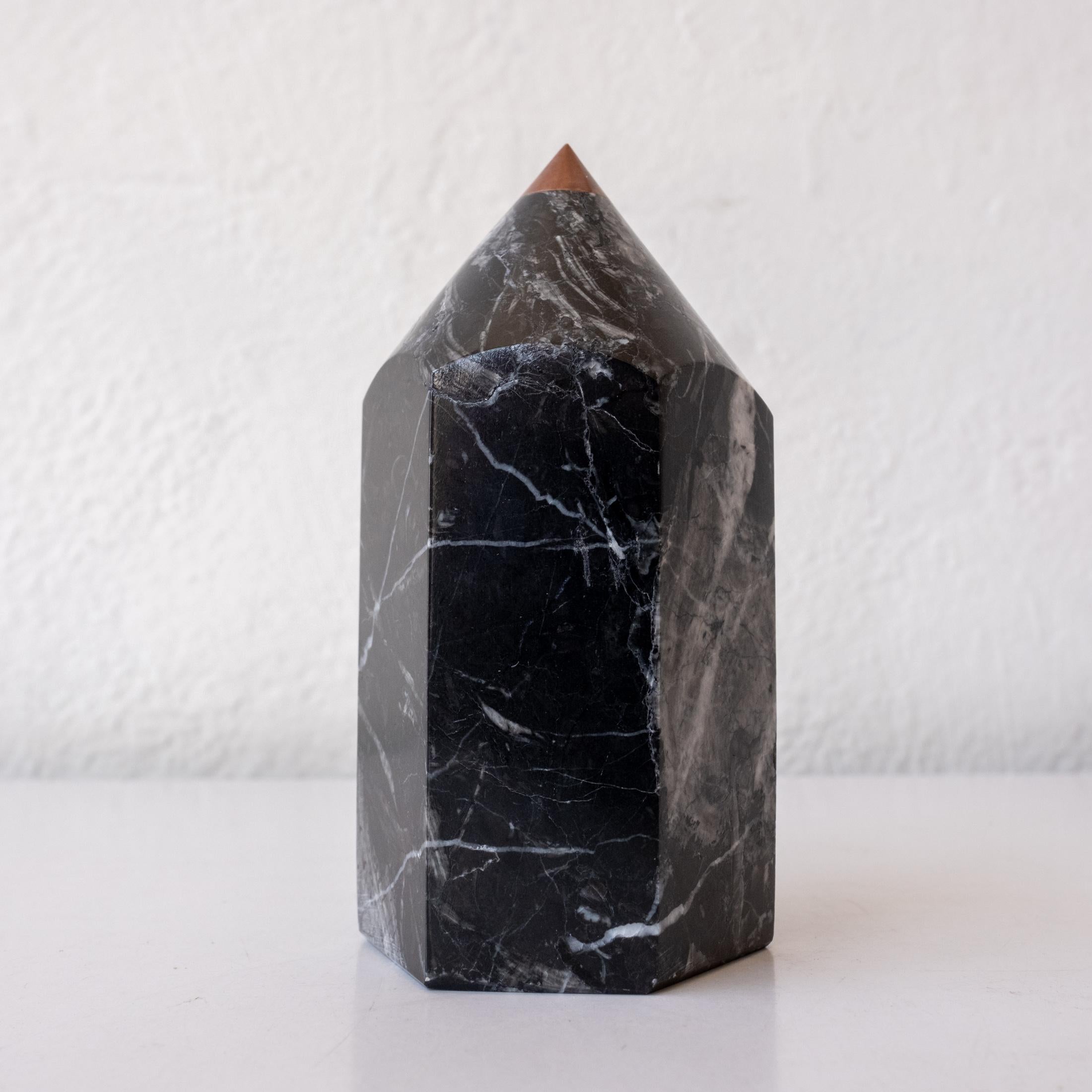 Italian 1960s Marble Pencil Paperweight Sculpture For Sale