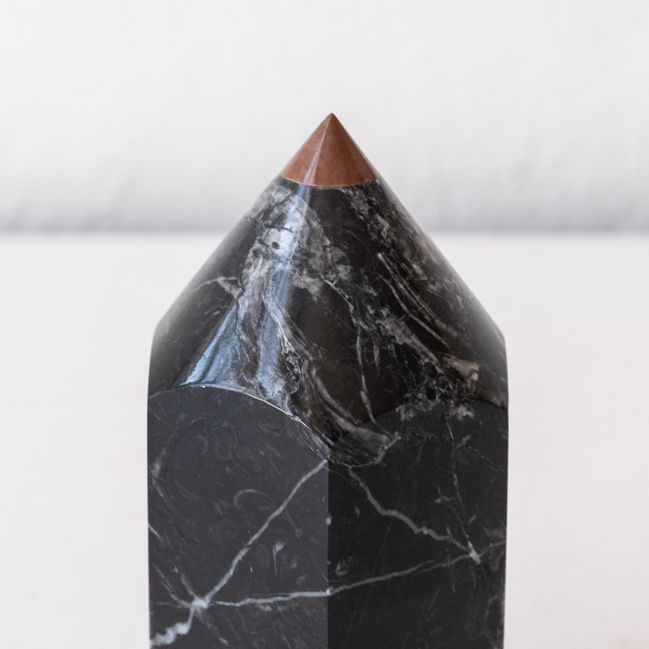 1960s Marble Pencil Paperweight Sculpture For Sale 1