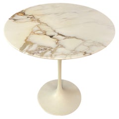 1960s Marble Top Side Table by Eero Saarinen for Knoll