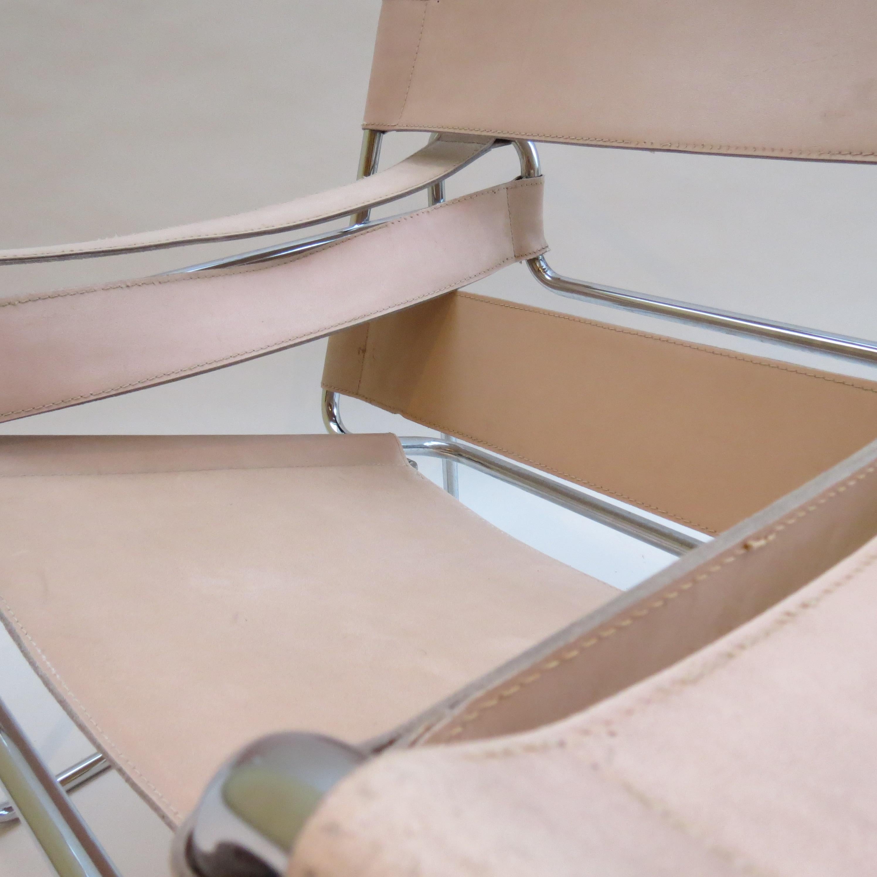 Italian 1960s Marcel Breuer B3 Wassily Chair by Gavina, Italy