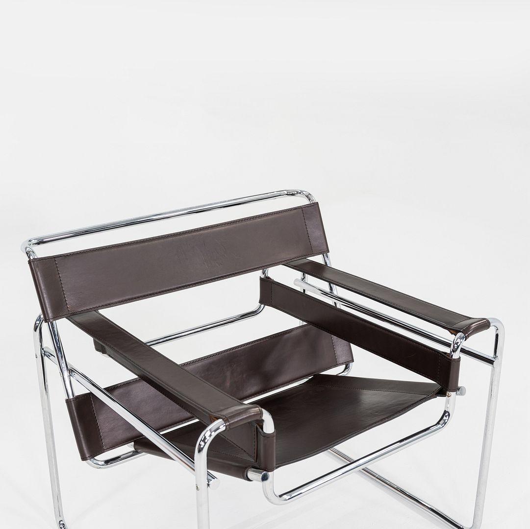 1960 Marcel Breuer pour Gavina / Knoll Wassily B3 Chaise longue avec structure chromée en vente 3