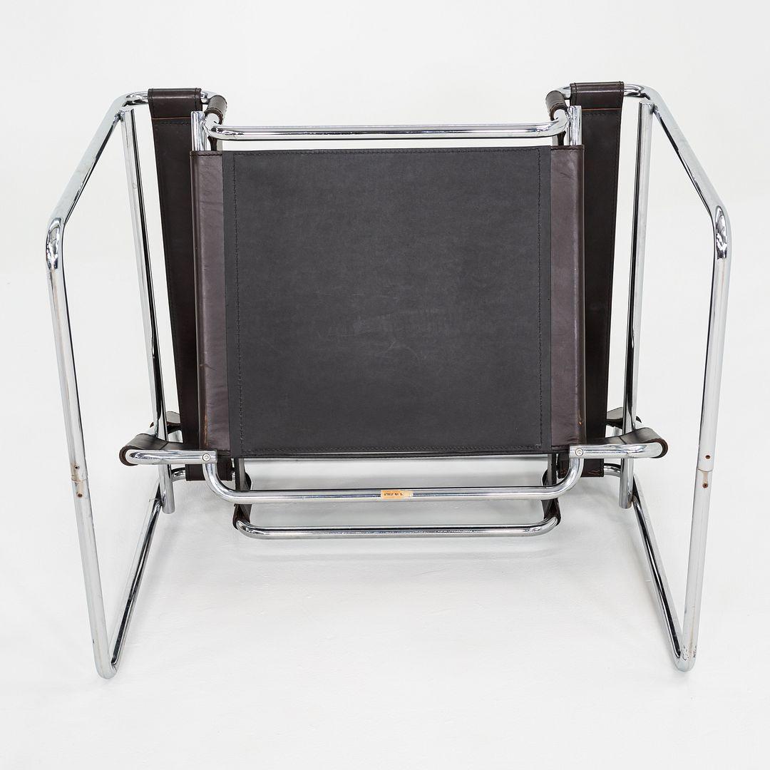 1960 Marcel Breuer pour Gavina / Knoll Wassily B3 Chaise longue avec structure chromée en vente 4