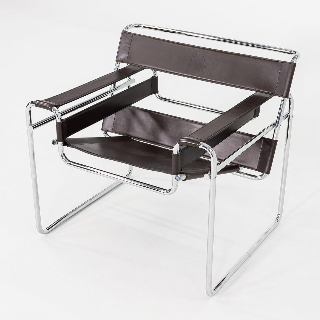 italien 1960 Marcel Breuer pour Gavina / Knoll Wassily B3 Chaise longue avec structure chromée en vente