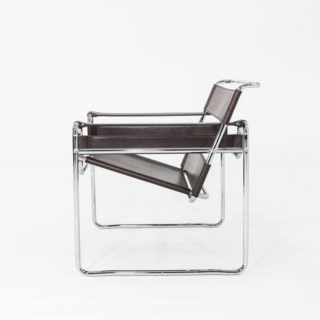 Milieu du XXe siècle 1960 Marcel Breuer pour Gavina / Knoll Wassily B3 Chaise longue avec structure chromée en vente