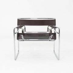 1960 Marcel Breuer pour Gavina / Knoll Wassily B3 Chaise longue avec structure chromée