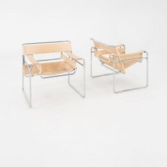 1960s Marcel Breuer for Gavina / Knoll Wassily Lounge Chair in Linen