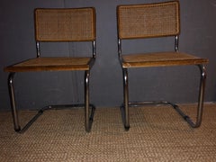 1960s Marcel Breuer Walnut Cesca Chairs