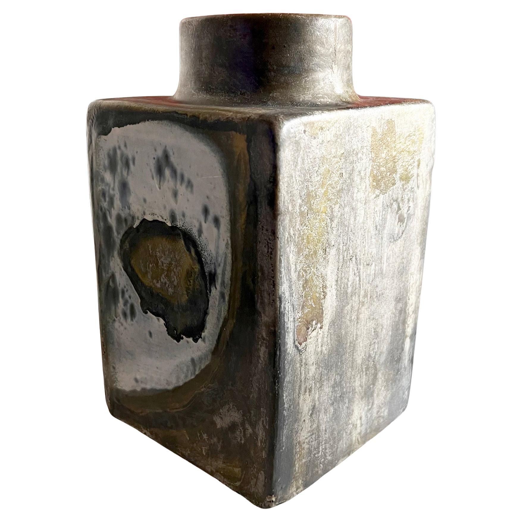 Jarrón de cerámica Raymor Modernista Abstracto Italiano de los años 60 Marcello Fantoni Moderno de mediados de siglo en venta