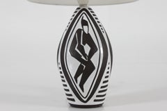1960 Marianne Starck pour Michael Andersen & Søn Lampe de table en céramique Série Negro