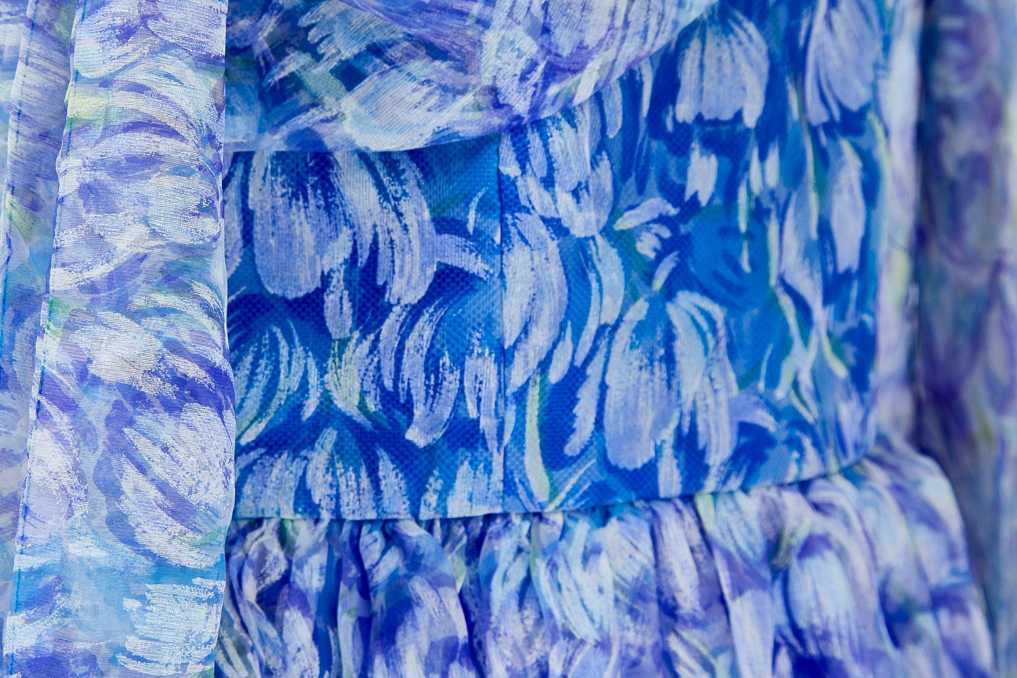 Vestido floral sin tirantes Marldena, años 60 en Excelente estado para la venta en London, GB