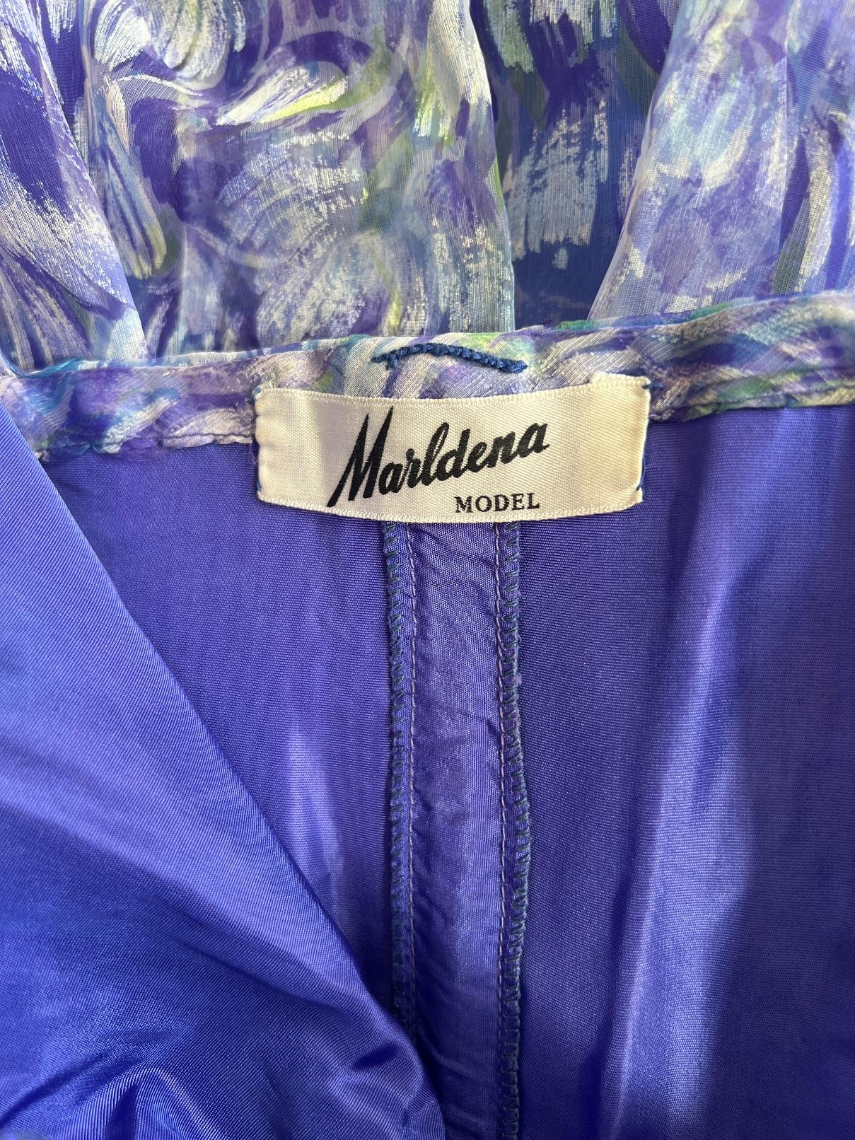 De las mujeres Vestido floral sin tirantes Marldena, años 60 en venta