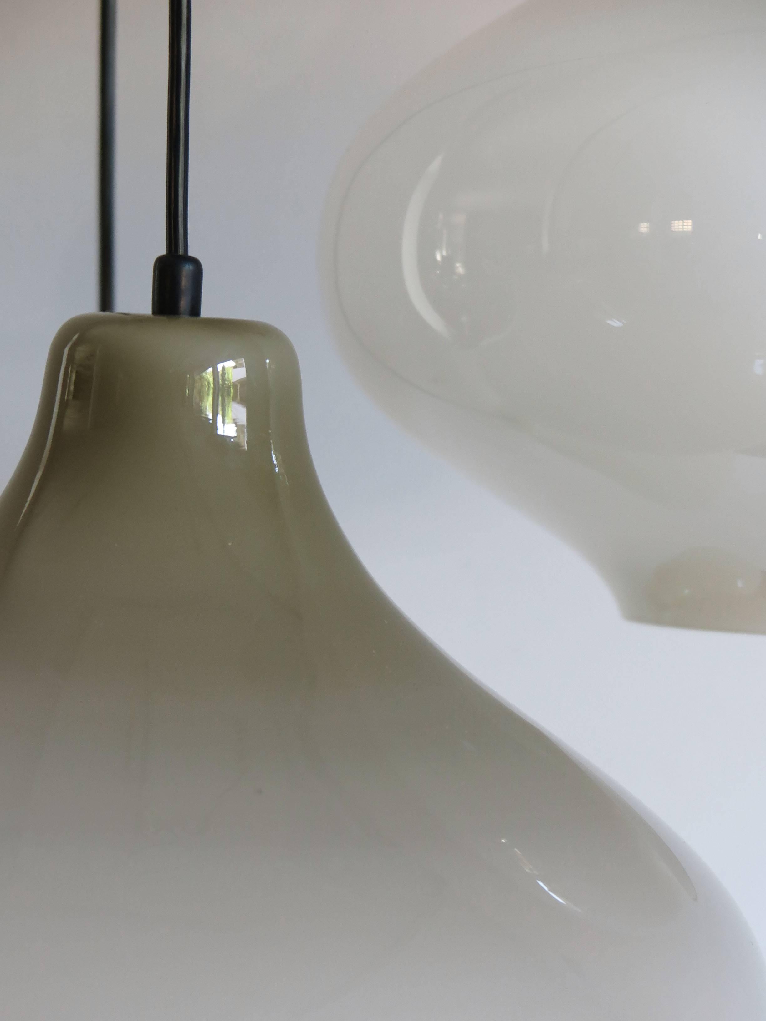 1960s Massimo Vignelli Glass Mid-Century Modern Pendant Lamp for Venini 1