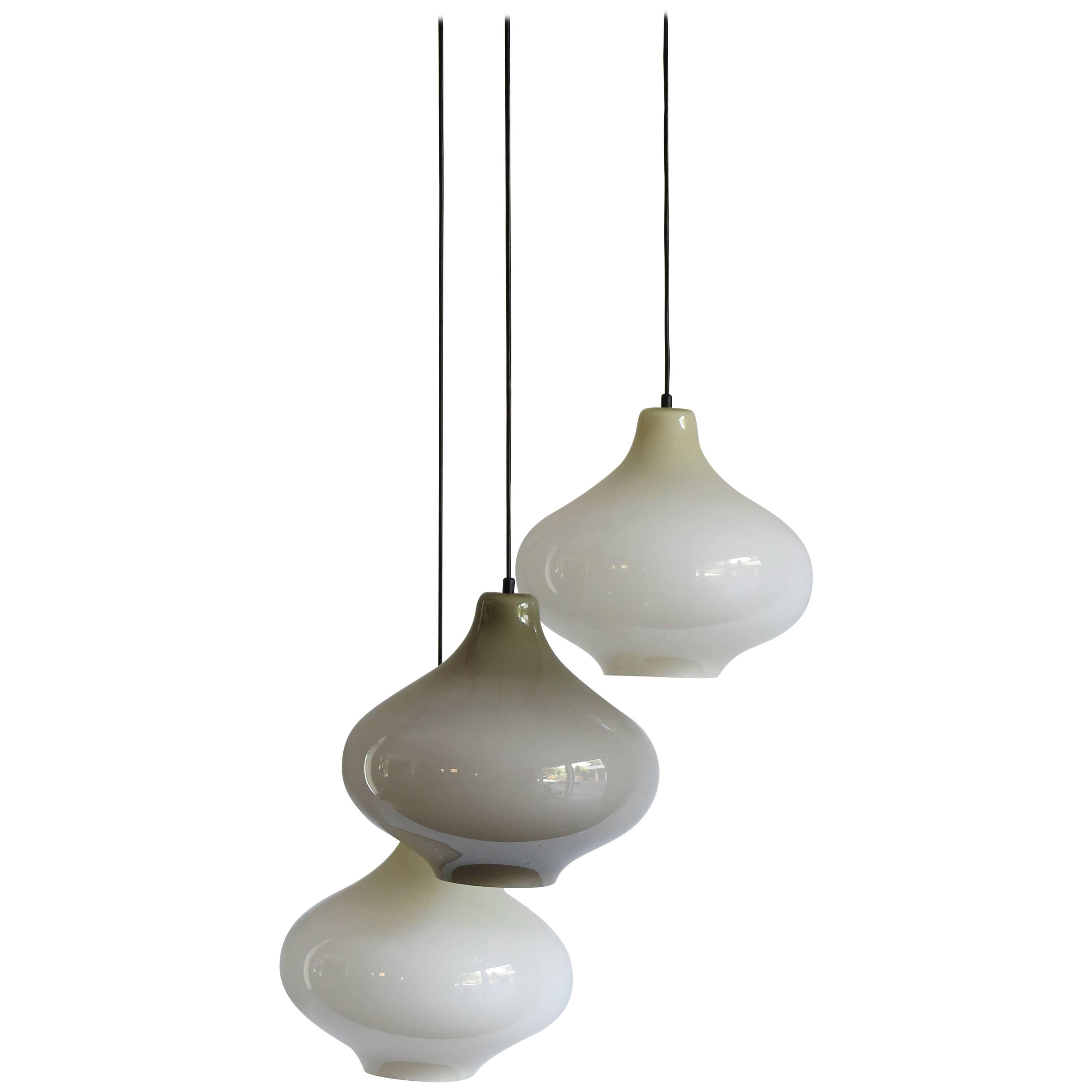 1960s Massimo Vignelli Glass Mid-Century Modern Pendant Lamp for Venini