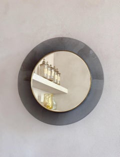 Miroir en verre gris Max Ingrand pour Fontana Arte, années 1960