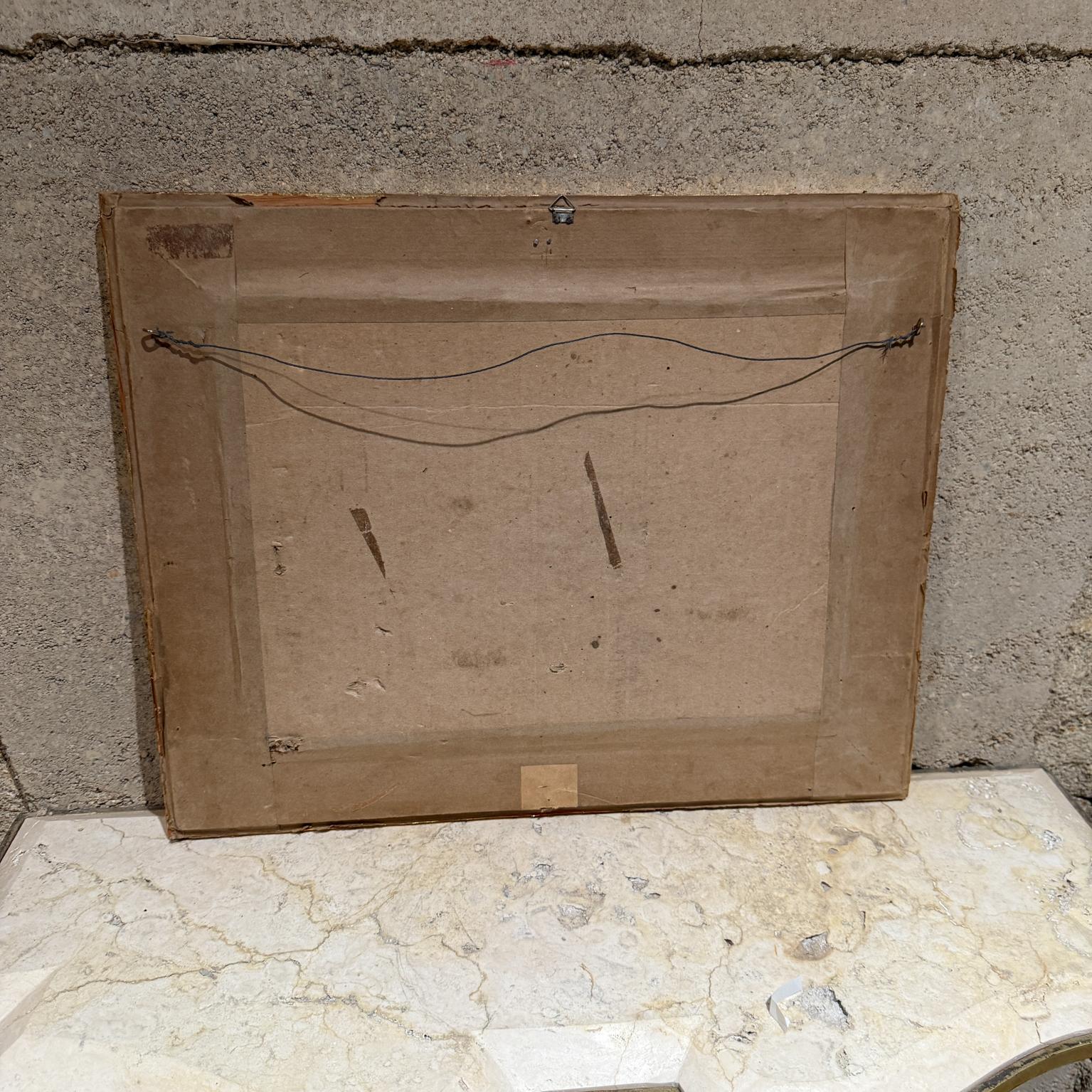 1960s MCM Obra de arte abstracta Pintura al óleo Ciudad de México en venta 3