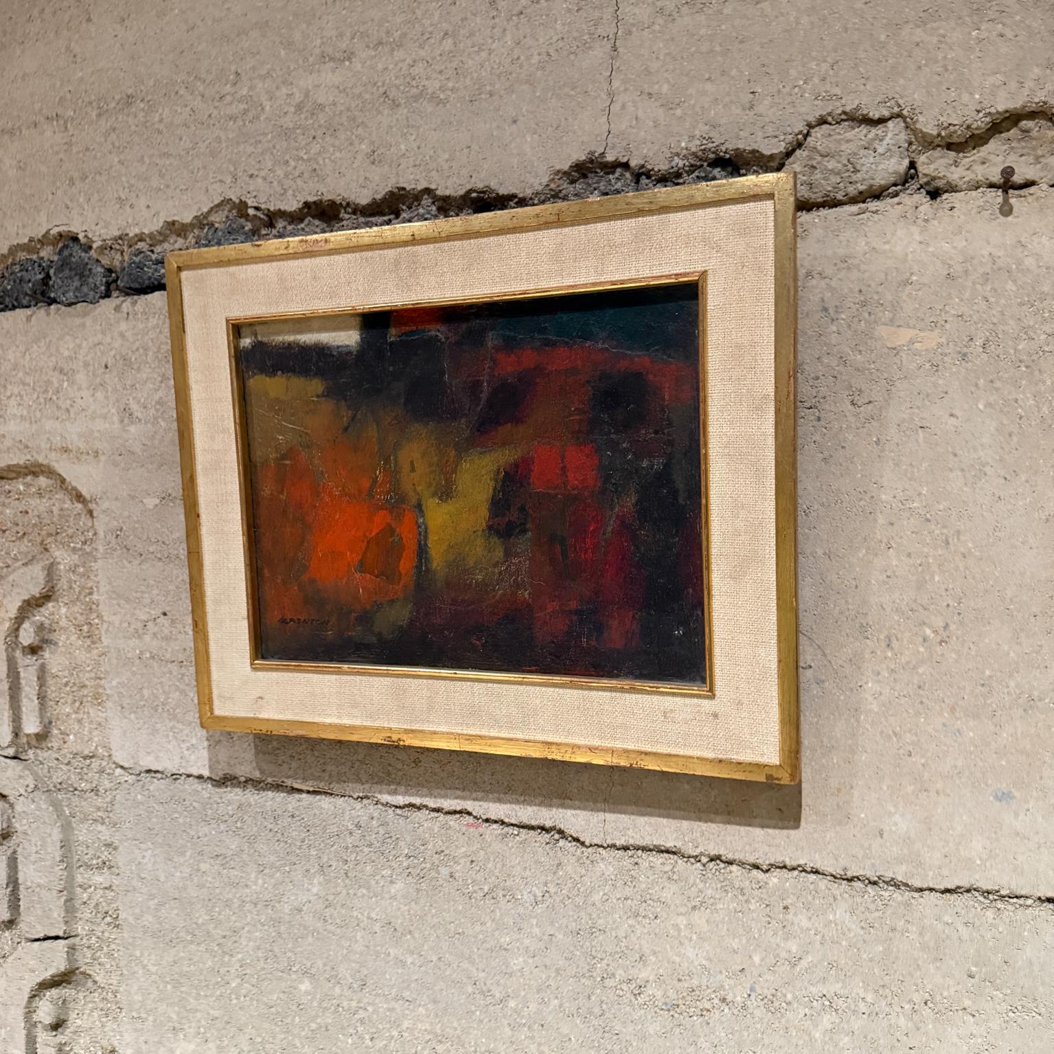 1960s MCM Obra de arte abstracta Pintura al óleo Ciudad de México Mexicano en venta