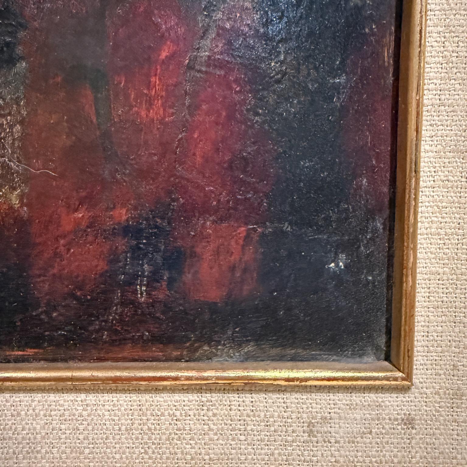 1960s MCM Obra de arte abstracta Pintura al óleo Ciudad de México en venta 1