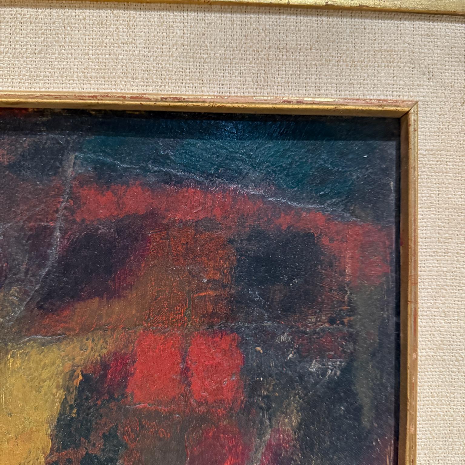 1960s MCM Obra de arte abstracta Pintura al óleo Ciudad de México en venta 2
