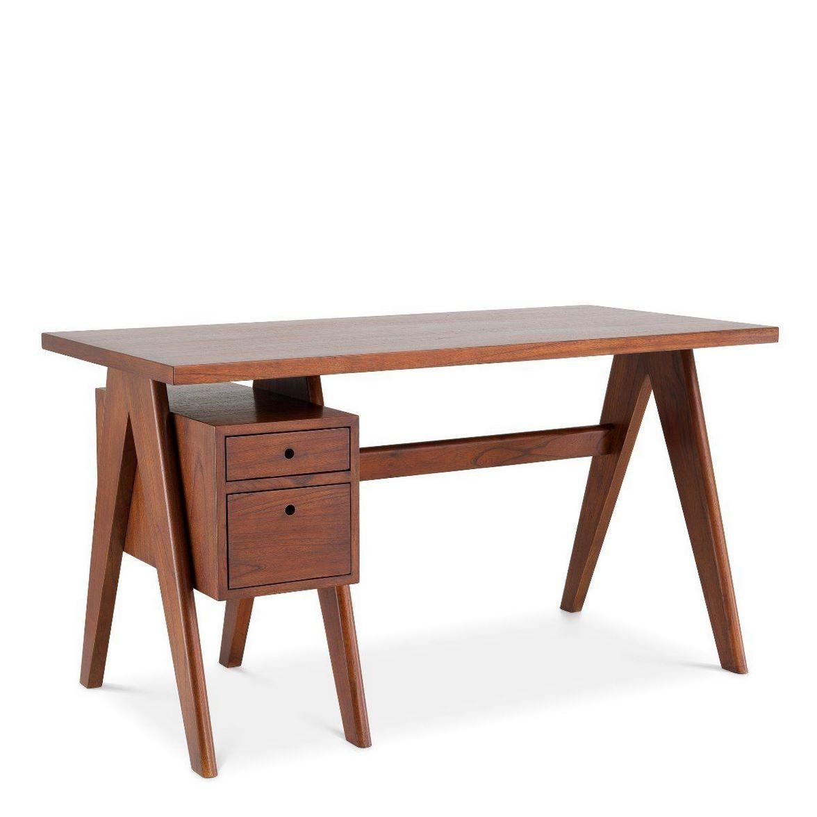 1960s MCM French Design and Scandinavian Style Wooden Desk For Sale at 1stDibs mcm writing desk mcm desks french scandinavian style