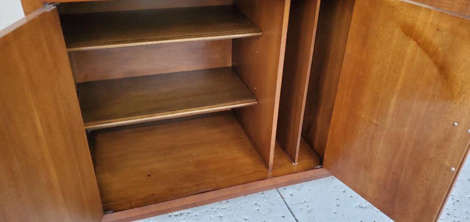 1960s MCM Walnut Buffet Sideboard Credenza by Heritage for JH Biggar Pasadena Ca 3
