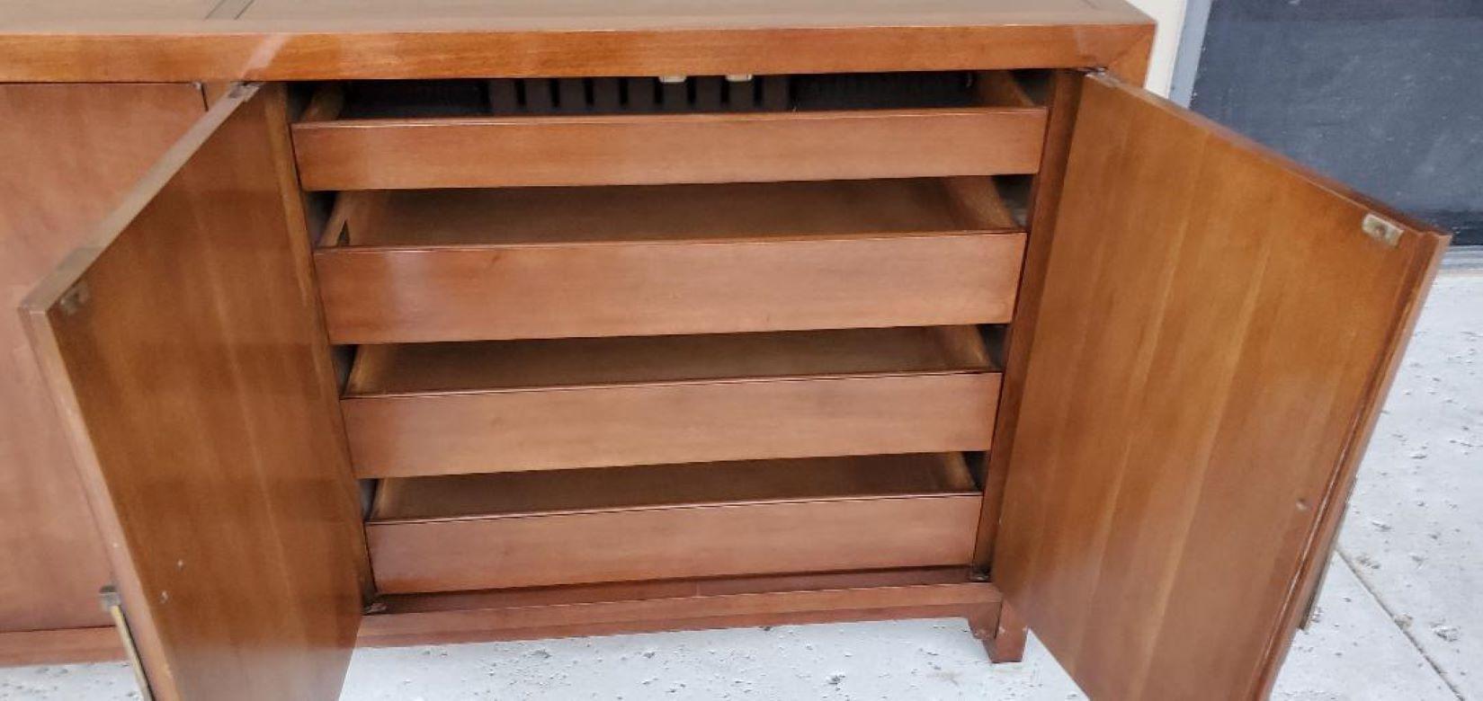 1960s MCM Walnut Buffet Sideboard Credenza by Heritage for JH Biggar Pasadena Ca 4