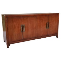 1960s MCM Walnut Buffet Sideboard Credenza by Heritage for JH Biggar Pasadena Ca