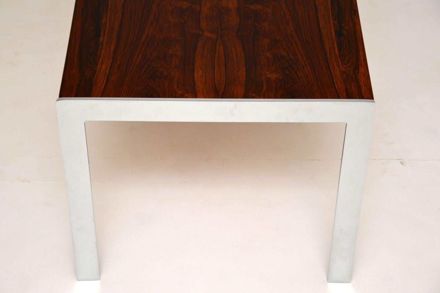 1960s Merrow Associates Wood and Chrome Nesting Coffee Table 6