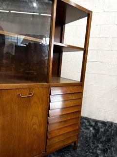 1960’s Merton Gershun for American of Martinsville Mid Century China Cabinet