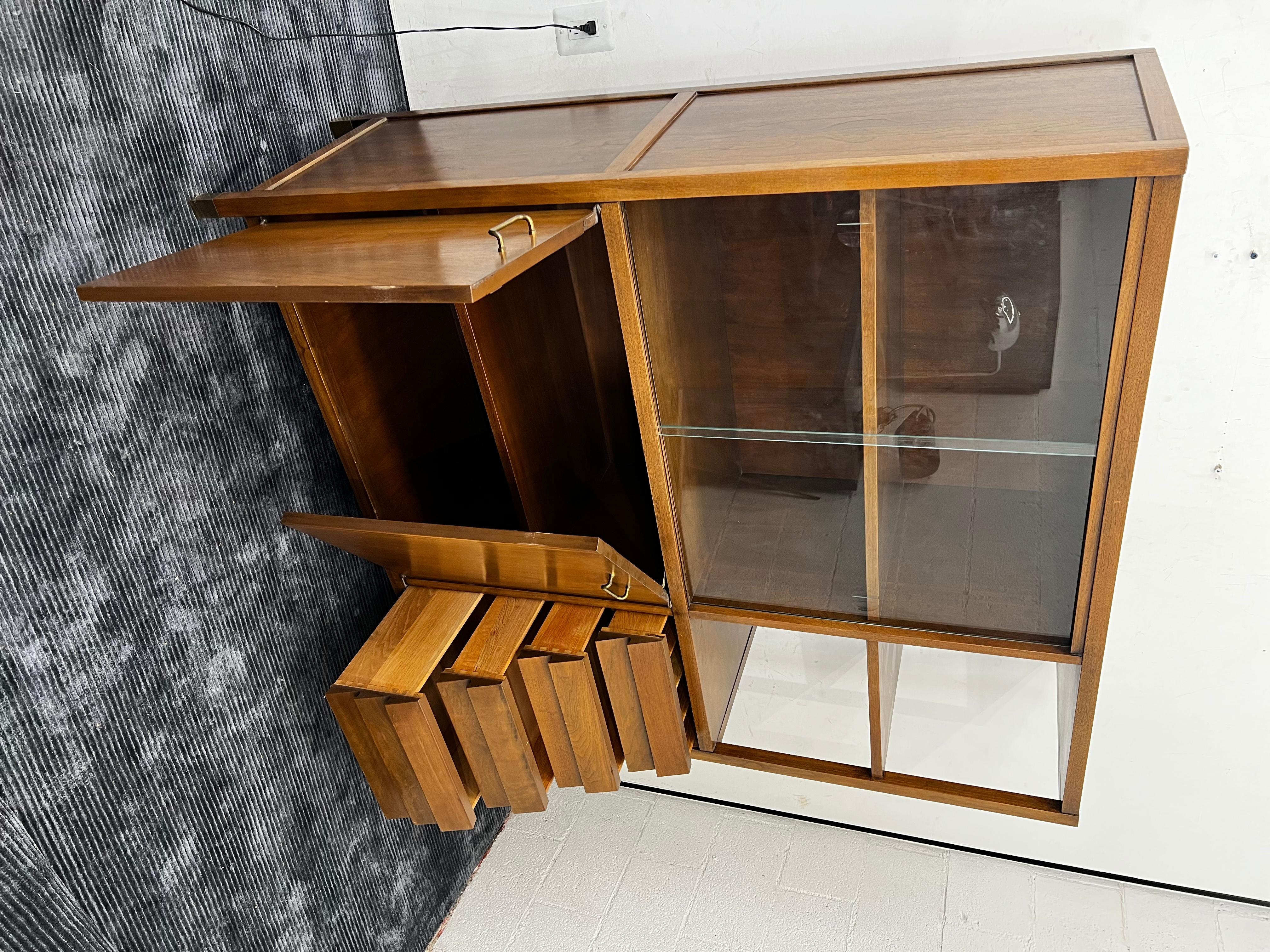 Mid-20th Century 1960’s Merton Gershun for American of Martinsville Mid Century China Cabinet For Sale